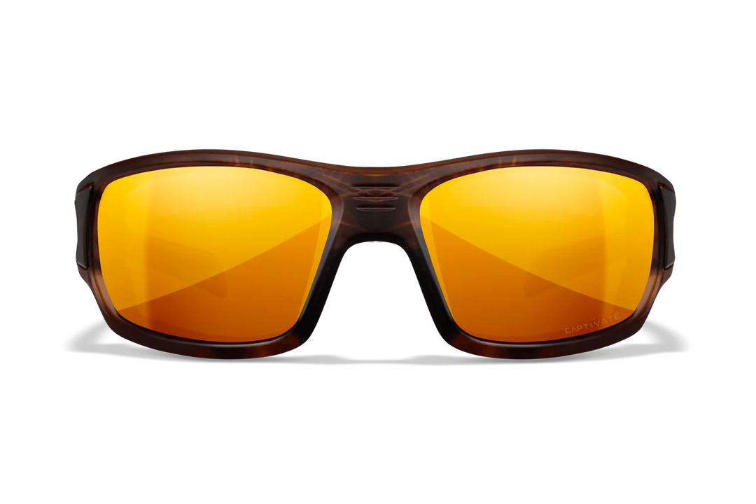 Wiley X Breach CCBRH04 Matte Hickory Brown Frame | Captivate Polarized Bronze Mirror Lens