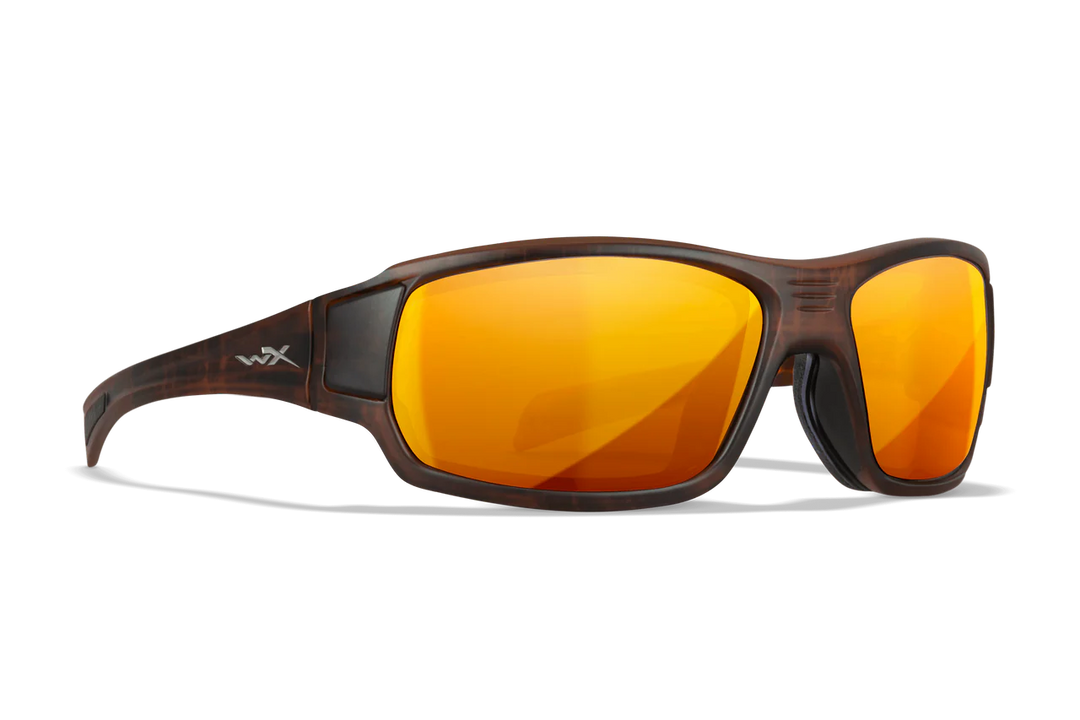 Wiley X Breach CCBRH04 Matte Hickory Brown Frame | Captivate Polarized Bronze Mirror Lens