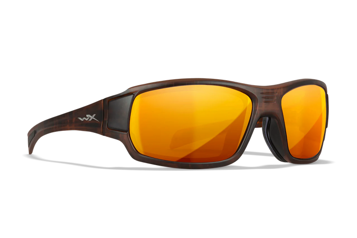 Wiley X Breach CCBRH04 Matte Hickory Brown Frame | Captivate Polarized Bronze Mirror Lens