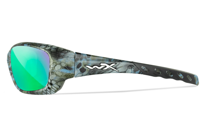 Wiley X Gravity CCGRA12 Kryptek Neptune Frame | Captivate Polarized Green Mirror Lens
