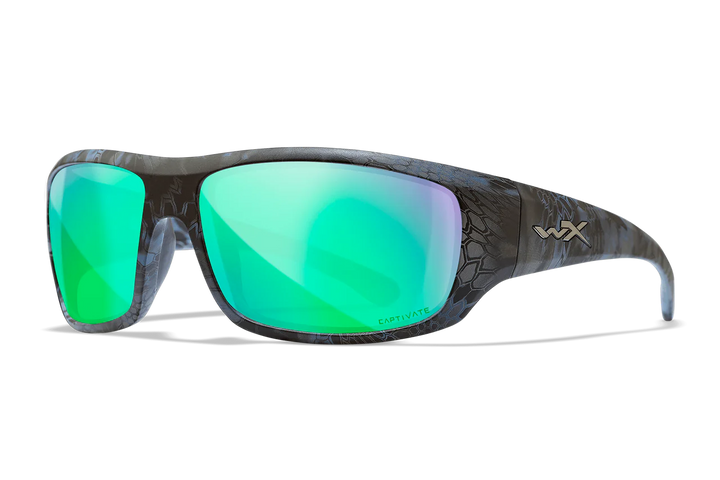 Wiley X Omega ACOME13 Kryptek Neptune Frame | Captivate Polarized Green Mirror Lens