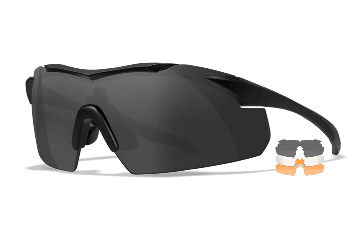 Wiley X Vapor 3502 Matte Black Frame | Clear/Grey/Light Rust Lens