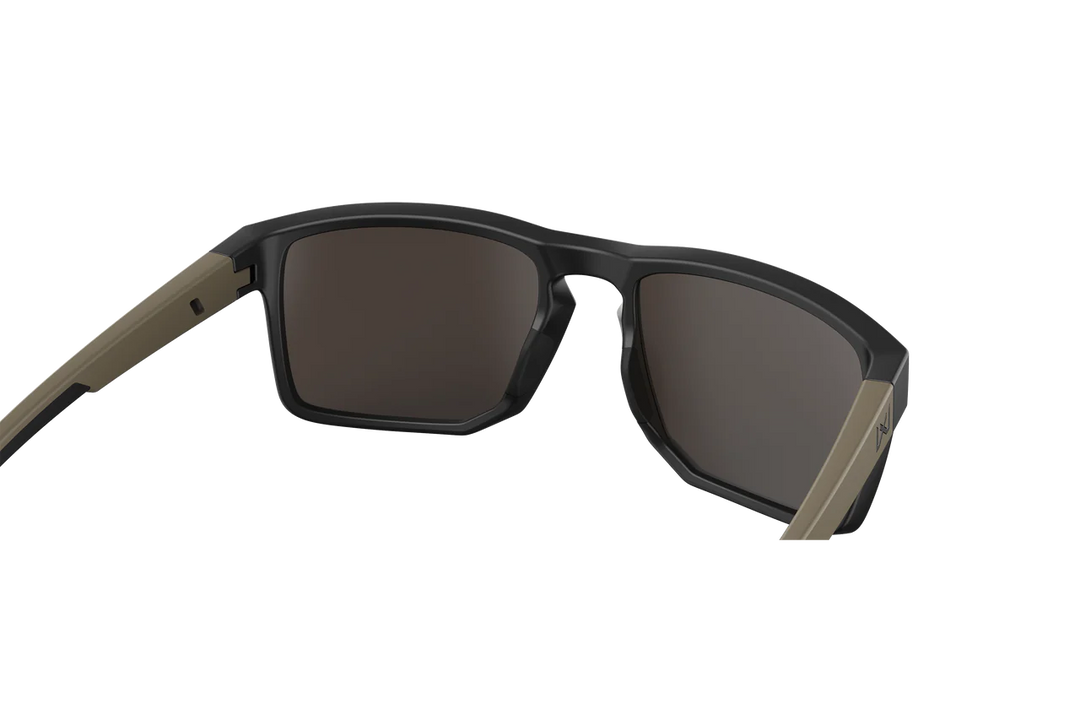 Wiley X Founder AC6FND04 Matte Black/Tan Frame | Captivate Tungsten Mirror Lens