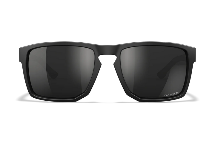Wiley X Founder  AC6FND05 Matte Black Frame | Captivate Polarized Black Mirror Lens