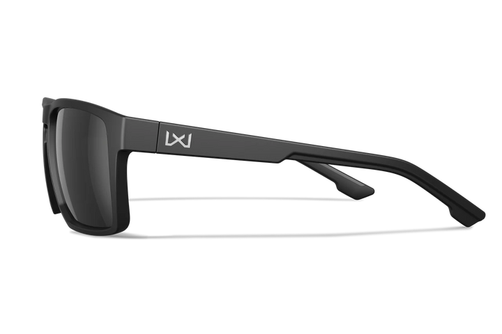 Wiley X Founder  AC6FND05 Matte Black Frame | Captivate Polarized Black Mirror Lens