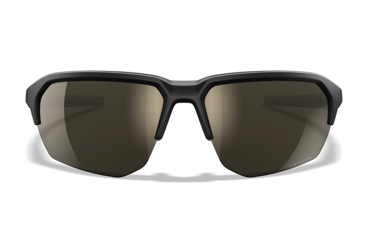 Wiley X Jakl CHJKL04 Matte Black And Tan Frame | Captivate Non-Polarized Tungsten Mirror Lens