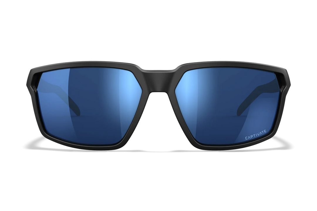 Wiley X Sierra AC6SRA09 Matte Black Frame | Captivate Polarized Blue Mirror Lens