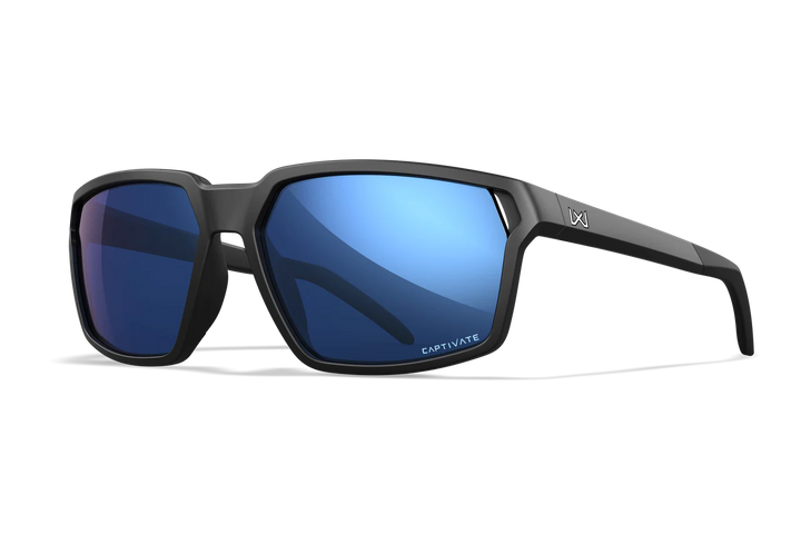 Wiley X Sierra AC6SRA09 Matte Black Frame | Captivate Polarized Blue Mirror Lens