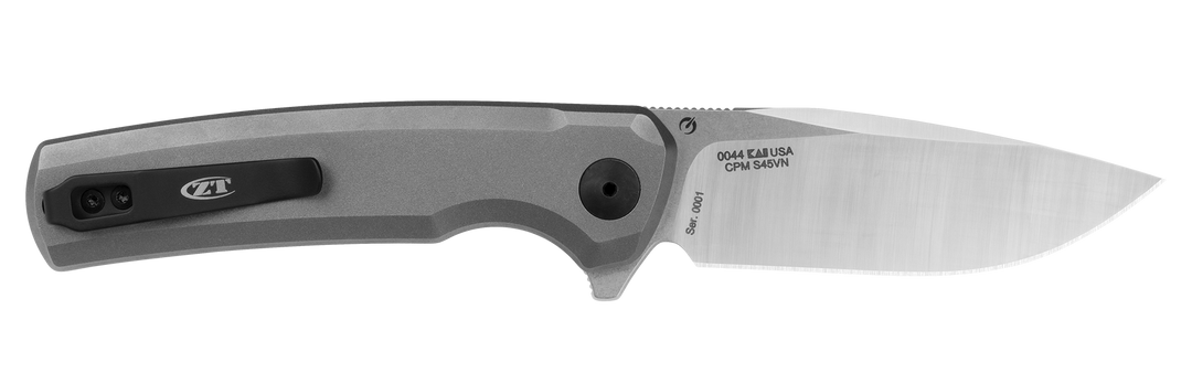 Zero Tolerance 0044 Folding Knife - back view, open