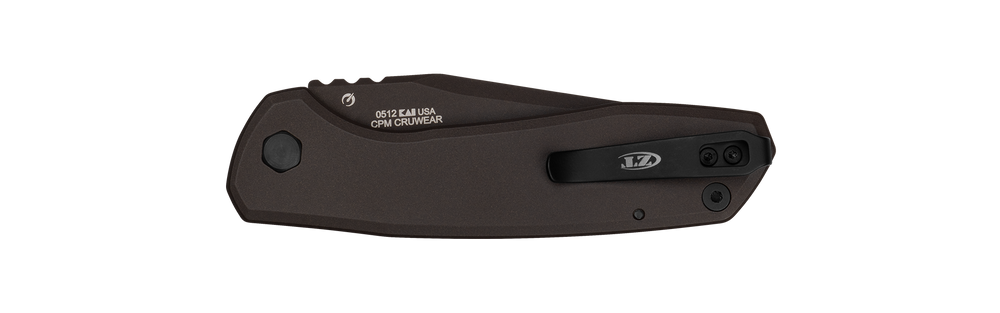Zero Tolerance 0512 Auto Knife - back view, closed