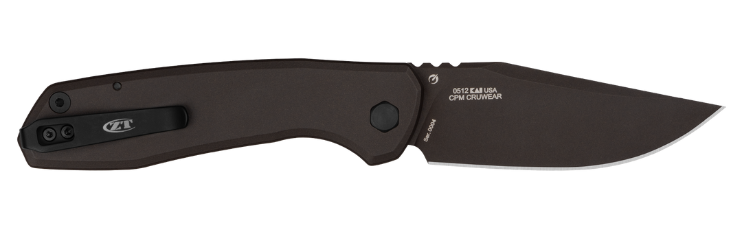 Zero Tolerance 0512 Auto Knife - back view, open