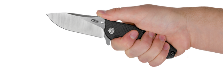 Zero Tolerance 0562CF Hinderer Folding Knife - in hand