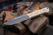 Buck Knives 104 Compadre Camp Knife 0104BRS1-B Brown Handle | Cobalt Grey Blade