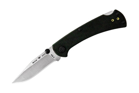Buck Knives 0112 Slim Pro TRX 0112BKS3-B G10 Black Handle | Satin Steel Blade