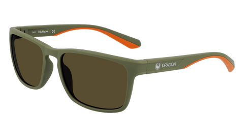 Dragon Blaise LL 5918-308 Matte Olive Frame | Lumalens Brown Lens