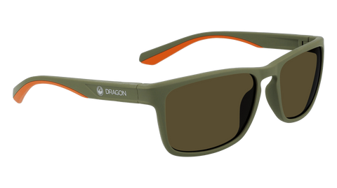 Dragon Blaise LL 5918-308 Matte Olive Frame | Lumalens Brown Lens