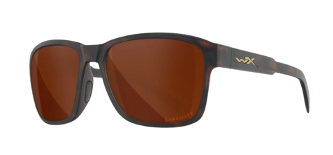 Wiley X Trek AC6TRK06 Matte Havanna Brown Frame | Captivate Polarized Copper Lens