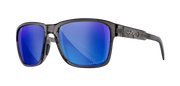 Wiley X Trek AC6TRK09 Gloss Crystal Dark Grey Frame | Captivate Polarized Blue Mirror Lens