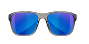 Wiley X Trek AC6TRK09 Gloss Crystal Dark Grey Frame | Captivate Polarized Blue Mirror Lens