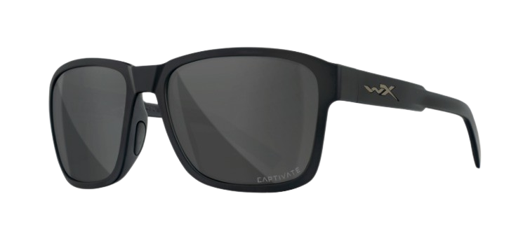 Wiley X Trek AC6TRK18 Matte Black Frame | Captivate Polarized Grey Lens