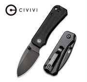 CIVIVI Baby Banter C19068S-2 Black G10 Handle | Black Stonewashed Nitro-V Blade