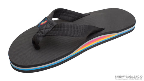 Rainbow Sandals Men's Classic Rubber - Single Layer Soft Top 1" Nylon Strap