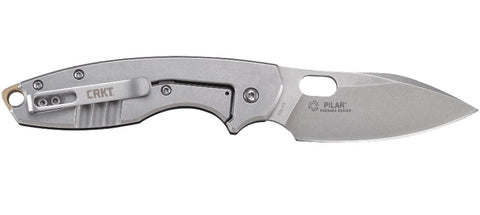 CRKT Pilar III Black w/ Silver D2 Blade Steel #5317D2