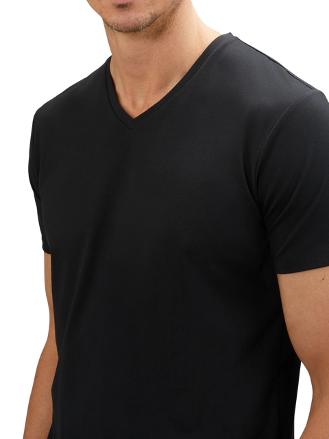 Cuts AO V-Neck Curve-Hem Tee