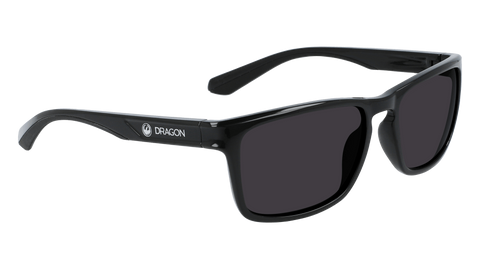 Dragon Blaise LL 5918-001 Black Frame | Lumalens Smoke Polarized Lens