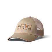 YETI Camo Logo Badge Trucker Hat