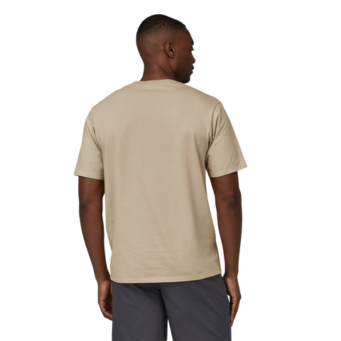 Patagonia Men's Line Logo Ridge Stripe Organic Pocket T-Shirt