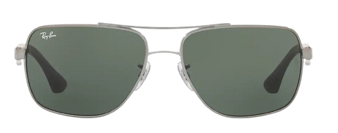 Ray-Ban RB3483 Gunmetal Frame | Dark Green Lens