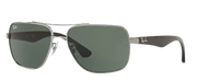 Ray-Ban RB3483 Gunmetal Frame | Dark Green Lens