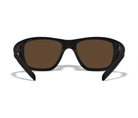 Wiley X Aspect ACASP04 Matte Black Frame | Captivate Polarized Bronze Mirror Lens