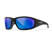 Wiley X Boss CCBOS09 Matte Black Frame | Captivate Polarized Blue Mirror Lens