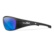 Wiley X Boss CCBOS09 Matte Black Frame | Captivate Polarized Blue Mirror Lens