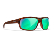 Wiley X Contend ACCNT07 Matte Demi Frame | Captivate Polarized Green Mirror Lens