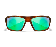 Wiley X Contend ACCNT07 Matte Demi Frame | Captivate Polarized Green Mirror Lens