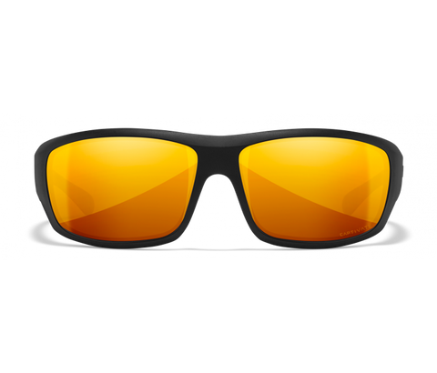 Wiley X Omega ACOME04 Matte Black Frame | Captivate Polarized Bronze Mirror Lens