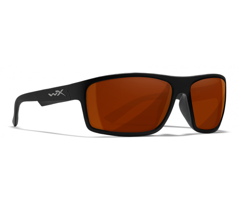 Wiley X Peak ACPEA02 Matte Black Frame | Captivate Polarized Copper Lens