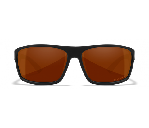 Wiley X Peak ACPEA02 Matte Black Frame | Captivate Polarized Copper Lens