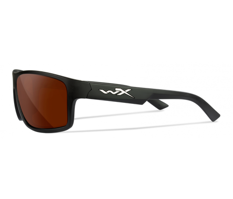 Wiley X Peak ACPEA02 Matte Black Frame | Captivate Polarized Copper Lens